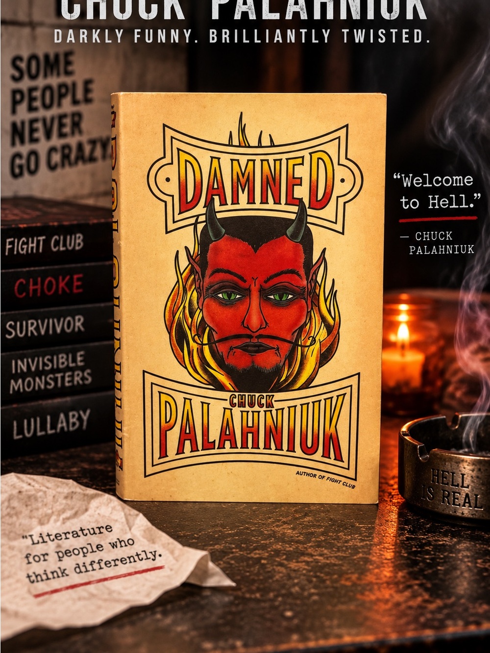 Spooky Season Reads: "Damned" by Chuck Palahniuk Hardcover First Print